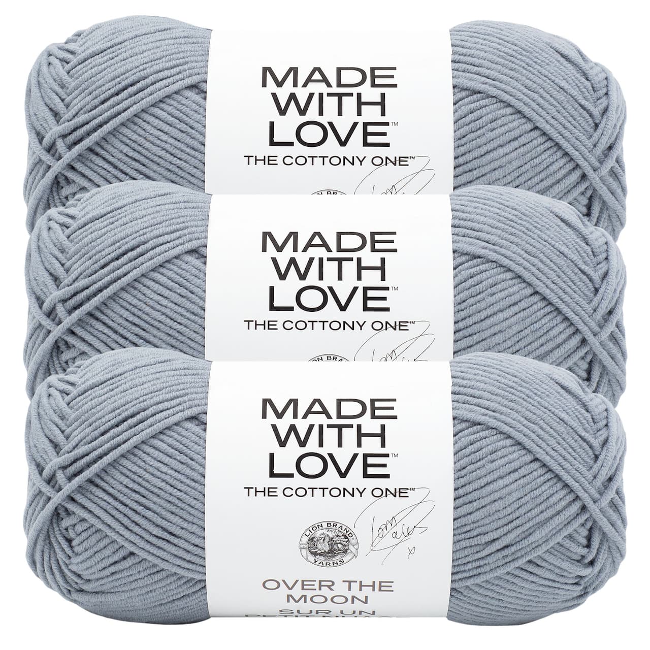 3 Pack Lion Brand® Tom Daley Made with Love™ The Cottony One™ Yarn